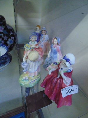 Lot 369 - An assortment of six small Royal Doulton...