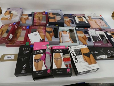 Lot 1007 - Mixed lot of ladies underwear and bras by DKNY,...