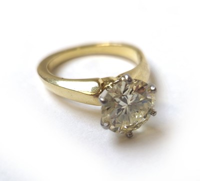 Lot 507 - An approximately 3.3ct diamond solitaire ring....