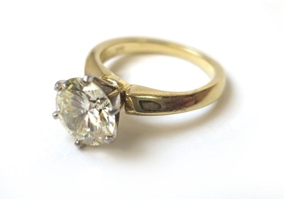 Lot 507 - An approximately 3.3ct diamond solitaire ring....