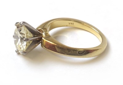 Lot 507 - An approximately 3.3ct diamond solitaire ring....