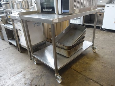 Lot 46 - 120cm stainless steel prepartaion table with...