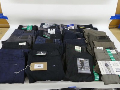 Lot 1037 - Approx. 20 pairs of mens trousers/jeans by...