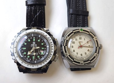 Lot 570 - A 1960s/70s Roamer divers watch together with...