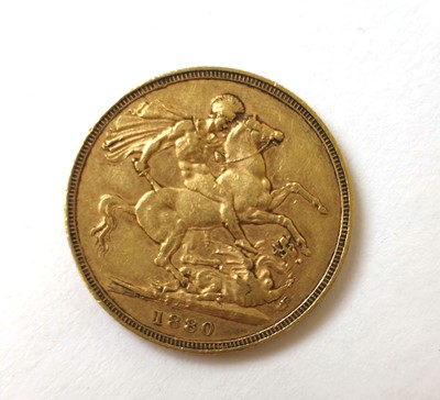 Lot 554 - A Queen Victoria 'Young head' full sovereign...