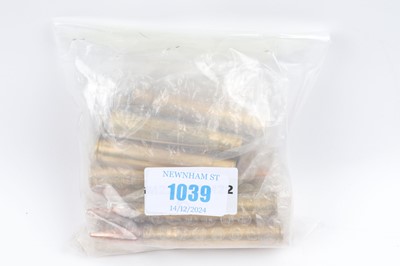 Lot 1039 - Nine .50 BMG dummy rounds and 5 x once-fired...