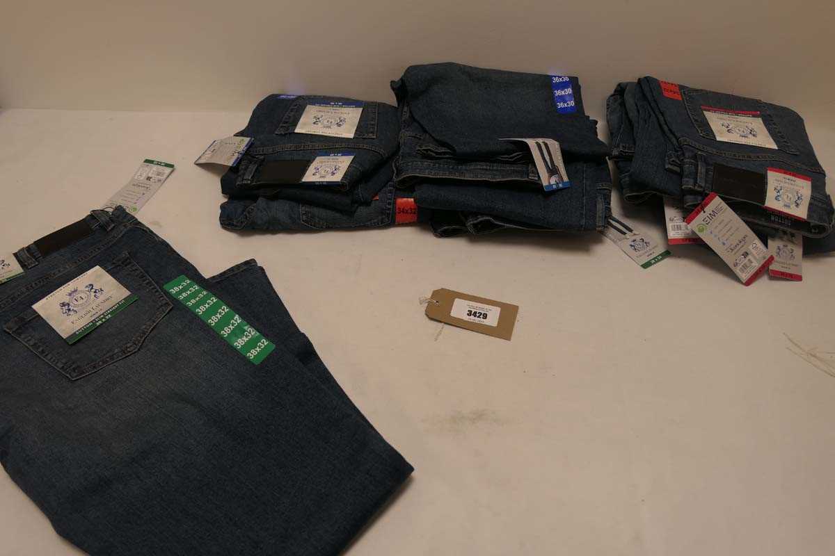 Lot 3429 - Approximately 10 Pairs of English Laundry jeans