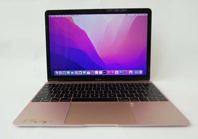 Lot MacBook 12" 2016 A1534 Rose Gold laptop with...