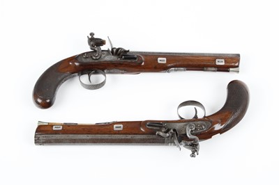 Lot 404 - (S58) Cased Pair 18 bore (.650 Carbine)...