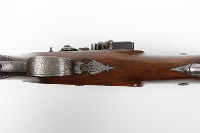 Lot 404 - (S58) Cased Pair 18 bore (.650 Carbine)...