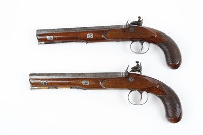 Lot 404 - (S58) Cased Pair 18 bore (.650 Carbine)...