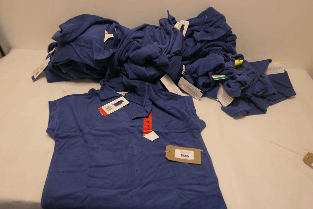 Lot 3445 - 20 blue Weatherproof tops