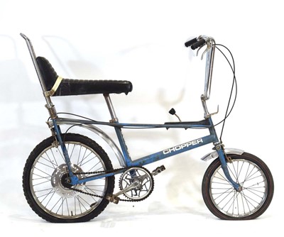 Lot 12 - A 1970's Raleigh Chopper bicycle in blue with...