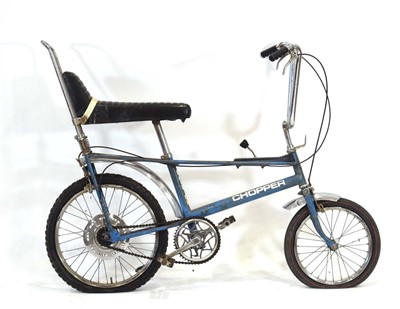 Lot 12 - A 1970's Raleigh Chopper bicycle in blue with...