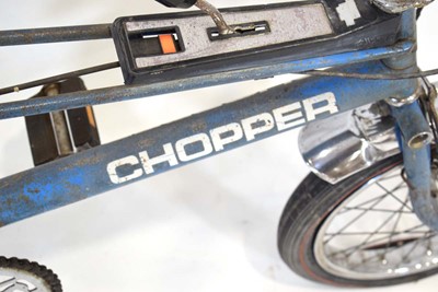 Lot 12 - A 1970's Raleigh Chopper bicycle in blue with...