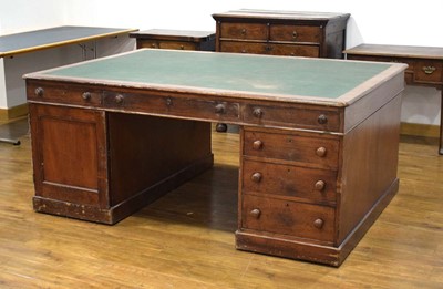 Lot 34 - An early 20th century mahogany and tooled...