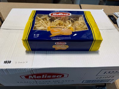 Lot 1801 - 2x boxes Melissa Tagliatele, 12x 500g packs...