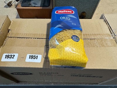 Lot 1932 - 3x boxes Melissa Orzo, 12x 500g packs per box