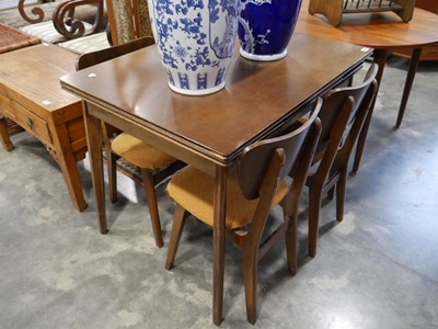 Lot 1019 - Small rectangular extending dining table and 4...