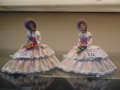 Lot 326 - Two Royal Doulton ceramic figurines 'Daydreams'...