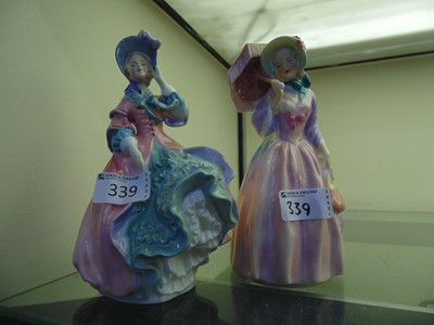 Lot 339 - Two Royal Doulton ceramic figurines 'Spring...