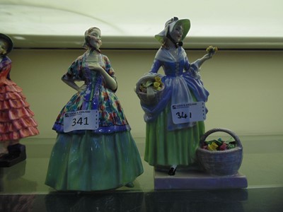 Lot 341 - Two Royal Doulton ceramic figurines 'Jasmine'...