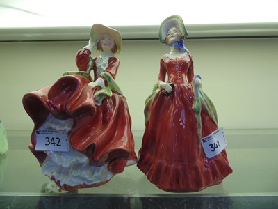 Lot 342 - Two Royal Doulton ceramic figurines 'Top O'...