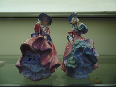 Lot 344 - Two Royal Doulton ceramic figurines 'Top O'...