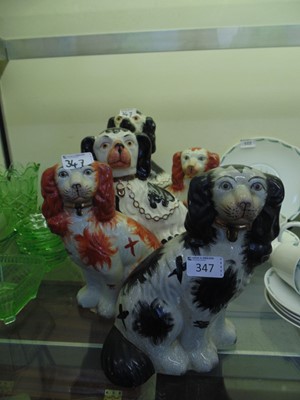 Lot 347 - An assortment of five Staffordshire style...