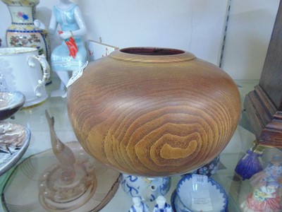 Lot 363 - A turned wooden bowl