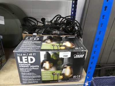 Lot 2132 - 2 boxes of LED vintage garden string lights