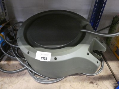 Lot 2135 - Wall mounted garden hose reel with hose