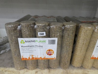 Lot 2142 - 5 packs of 5 Maine flame fire logs