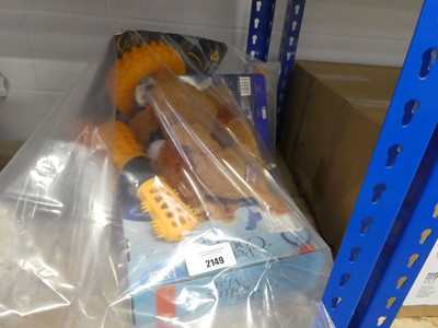 Lot 2149 - Bag containing pet related toys, cooling mat,...