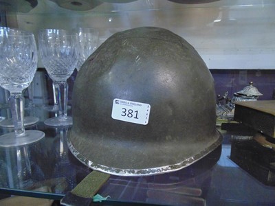 Lot 381 - A World War II Belgian steel helmet