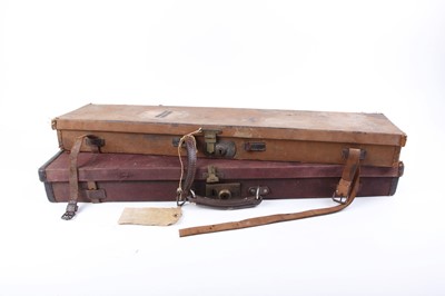 Lot 49 - Canvas gun case with interior fitted for 30...