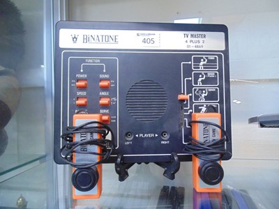 Lot 405 - A Binatone TVmaster games console with two...