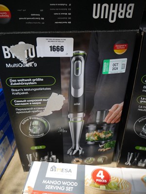 Lot 1666 - Braun MultiQuick 9 handheld food blender, boxed