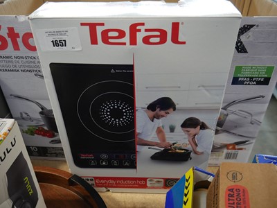 Lot 1657 - Boxed Tefal induction hob