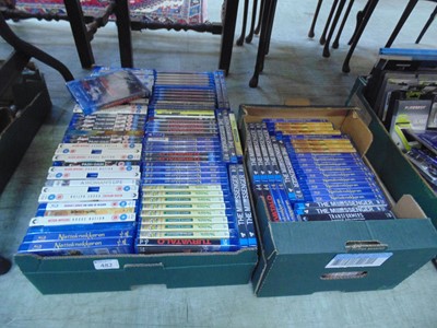 Lot 482 - Two trays of Blu Ray films, TV series, etc