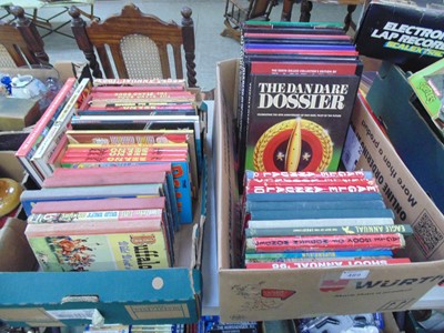 Lot 489 - Two trays of children's annuals to include...