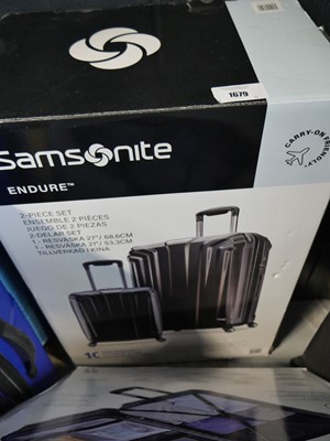 Lot 1679 - Boxed Samsonite 2 piece luggage sets in black