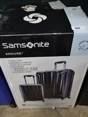 Lot 1680 - Boxed Samsonite 2 piece luggage sets in black