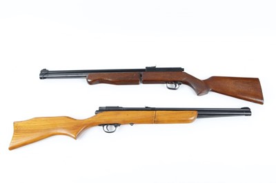 Lot 1510 - .177 Crosman 147 pump-up air rifle; .22 Sharp...