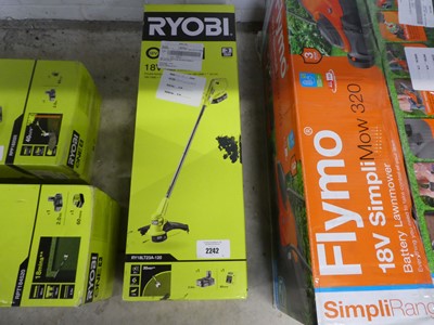 Lot 2242 - Ryobi 18V cordless strimmer