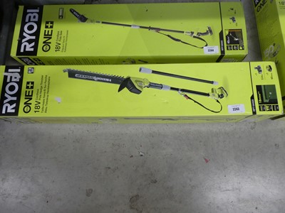 Lot 2243 - Ryobi ONE+ 18V cordless pole hedge trimmer