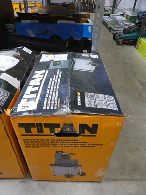 Lot 2275 - Titan 240V silent garden electric shredder