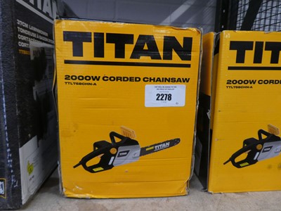 Lot 2278 - Titan electric chainsaw