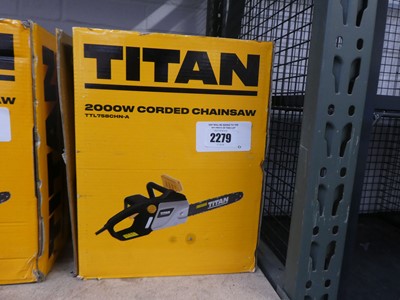 Lot 2279 - Titan electric chainsaw