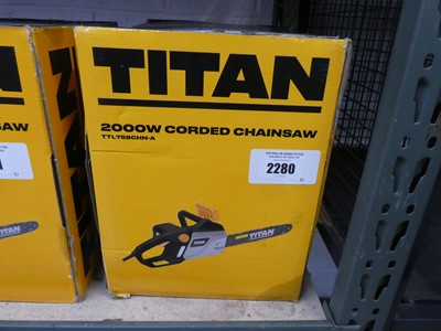 Lot 2280 - Titan electric chainsaw